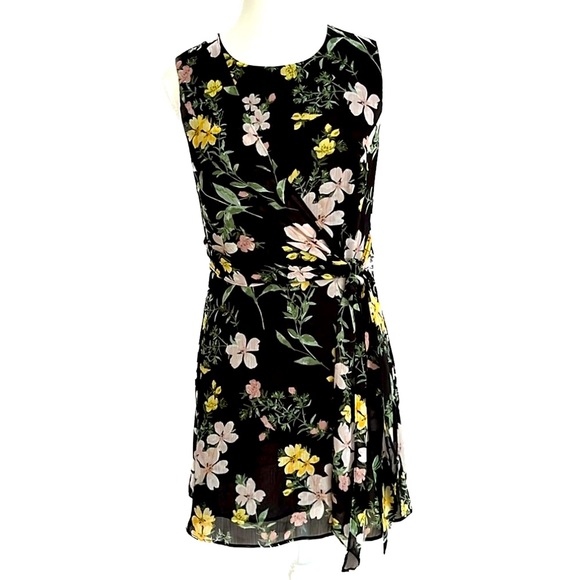 Pretty RW&CO. Floral Mini Dress Size 6 - Picture 7 of 13